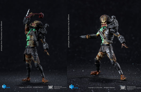 Hiya Toys Predator 1987 Battle Damage Jungle Predator 1/18 Scale Action Figure