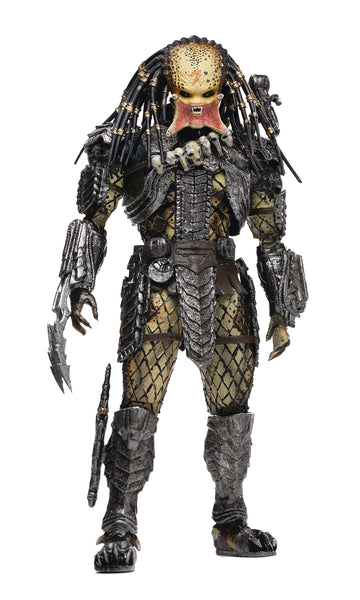Hiya Toys Avp Alien vs Predator Unmasked Scar Predator 1/18 Scale Figure
