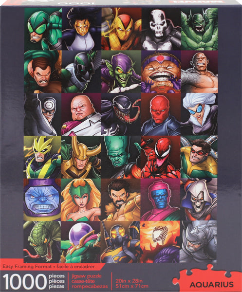 Aquarius Marvel Villains Collage 1000 Piece Puzzle