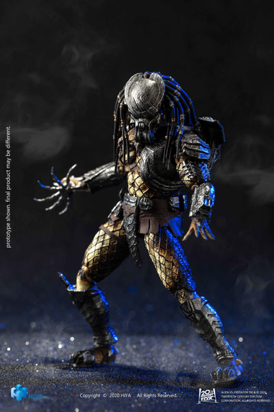 Hiya Toys Avp Alien vs Predator Battle Damage Celtic Predator 1/18 Scale Figure