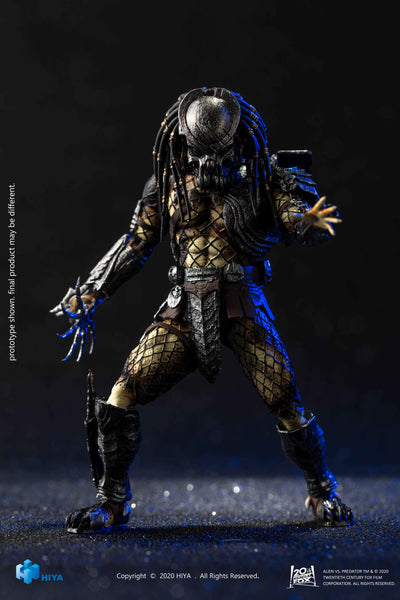 Hiya Toys Avp Alien vs Predator Battle Damage Celtic Predator 1/18 Scale Figure