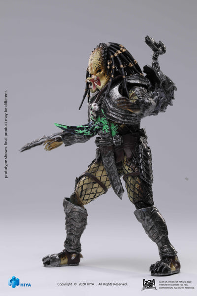 Hiya Toys AvP Aliens vs Predator Final Battle Scar Predator 1/18 Scale Figure