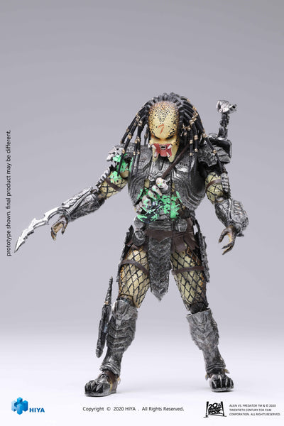 Hiya Toys AvP Aliens vs Predator Final Battle Scar Predator 1/18 Scale Figure