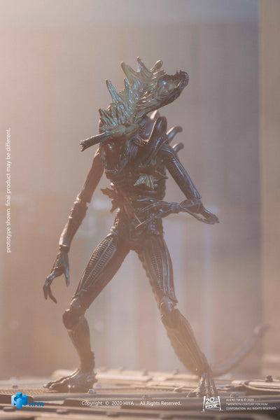 Hiya Toys Aliens Headshot Damage Alien Warrior Exquisite Mini 1/18 Scale Figure
