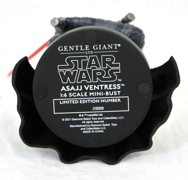 Gentle Giant Star Wars Clone Wars Asajj Ventress 1/6 Scale Bust
