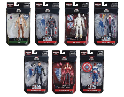 Marvel Legends Disney Plus Disney+ Wave Complete 7 Figure Baf Set