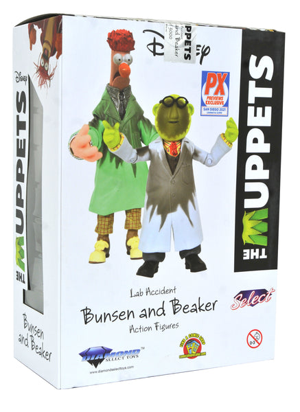 Diamond Select Muppets Lab Accident Bunsen and Beaker SDCC 2021 Figure Set