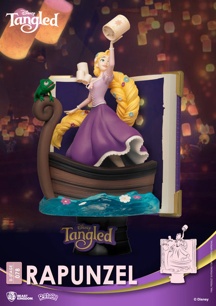 Disney Story Book Rapunzel Tangled D-Stage 6-Inch Statue