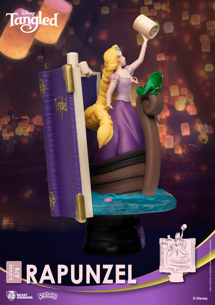 Disney Story Book Rapunzel Tangled D-Stage 6-Inch Statue