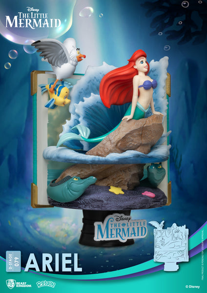 Disney Story Book The Little Mermaid Ariel D-Stage 6-Inch Statue