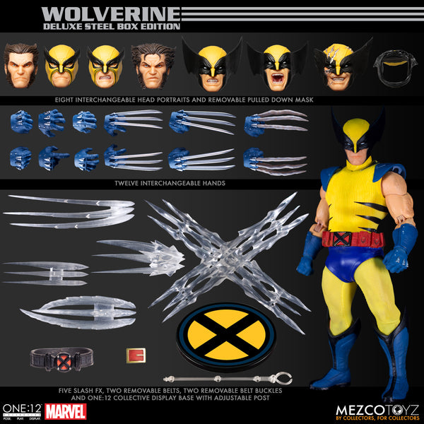 Mezco One:12 Collective Wolverine Deluxe Steel Boxed Edition Figure