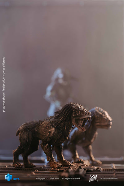 Hiya Toys The Predator Hound 1/18 Scale Action Figure Set of 2