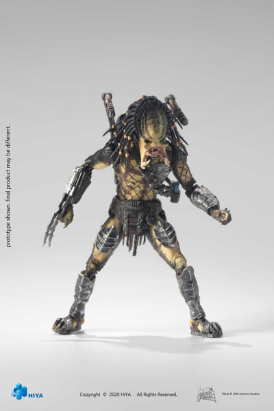 Hiya Toys AvP Alien vs Predator Unmasked Wolf Predator 1/18 Scale Figure