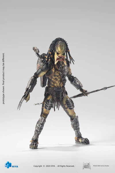 Hiya Toys AvP Alien vs Predator Unmasked Wolf Predator 1/18 Scale Figure