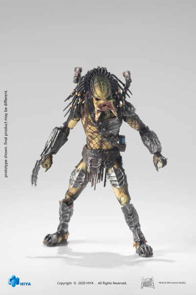 Hiya Toys AvP Alien vs Predator Unmasked Wolf Predator 1/18 Scale Figure