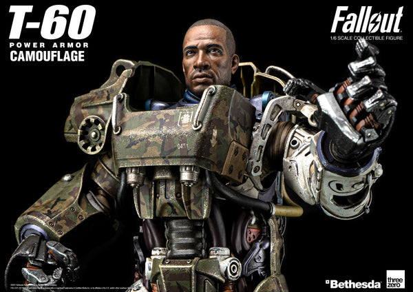 ThreeZero Fallout T-60 Camouflage Power Armor 1/6 Scale Action