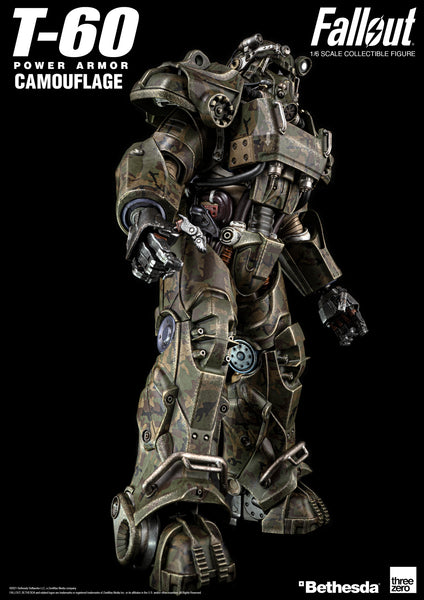ThreeZero Fallout T-60 Camouflage Power Armor 1/6 Scale Action Figure