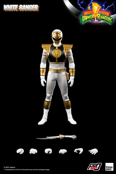 ThreeZero Mighty Morphin Power Rangers White Ranger 1:6 Scale Figure