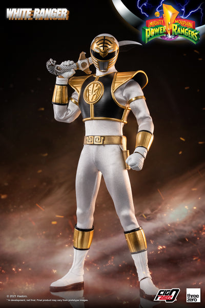 ThreeZero Mighty Morphin Power Rangers White Ranger 1:6 Scale Figure