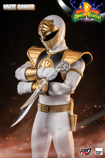 ThreeZero Mighty Morphin Power Rangers White Ranger 1:6 Scale Figure