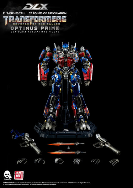 ThreeZero Transformers Revenge of the Fallen Optimus Prime Dlx Diecast Figure