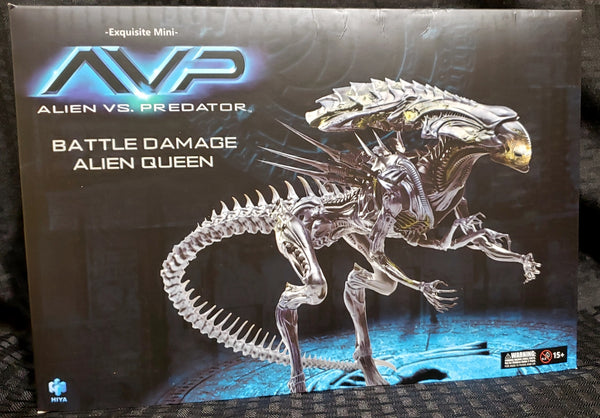 Hiya Toys AvP Aliens vs Predator Battle Damage Alien Queen 1/18 Scale Figure