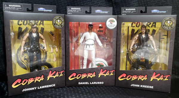 Diamond Select Cobra Kai Daniel Larusso Johnny Lawrence John Kreese Figure Lot