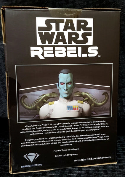 Gentle Giant Star Wars Rebels Grand Admiral Thrawn 1/7 Scale Bust