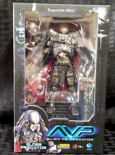 Hiya Toys Avp Alien vs Predator Elder Predator 1/18 Scale Action Figure