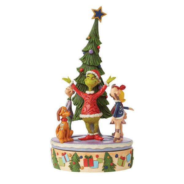 Jim Shore The Grinch Tree with Rotating Characters Figurine