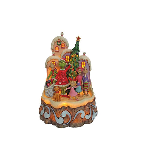 Jim Shore The Grinch Carved by Heart Light-Up Figurine