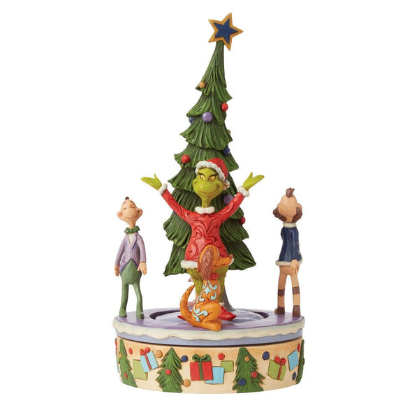 Jim Shore The Grinch Tree with Rotating Characters Figurine