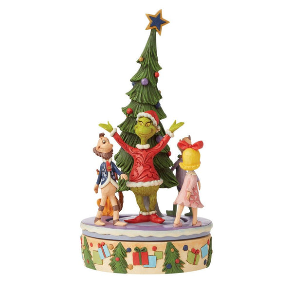 Jim Shore The Grinch Tree with Rotating Characters Figurine