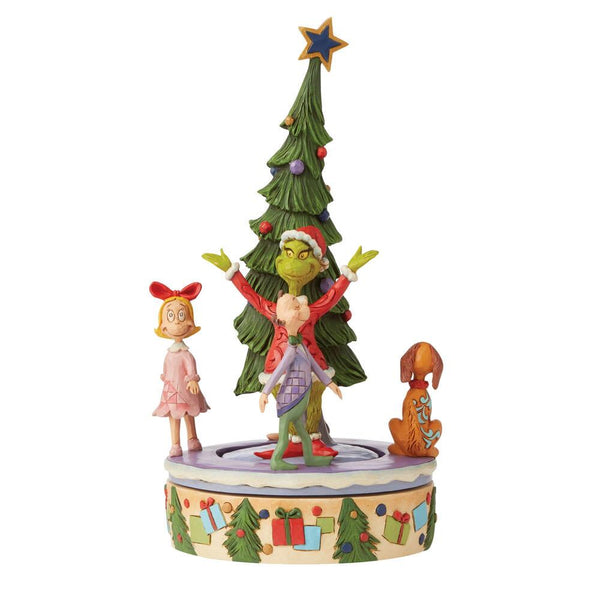 Jim Shore The Grinch Tree with Rotating Characters Figurine