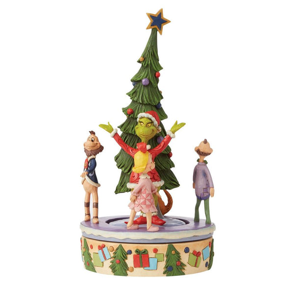 Jim Shore The Grinch Tree with Rotating Characters Figurine