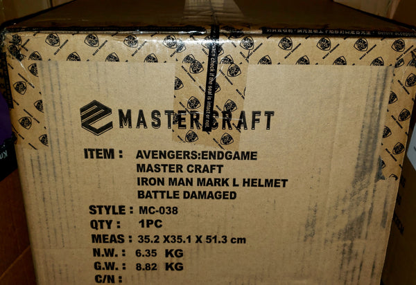 Beast Kingdom Avengers Endgame Battle Damaged Iron Man Helmet Statue