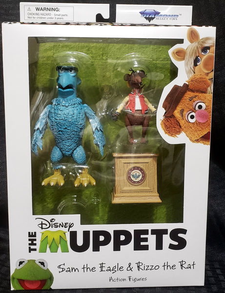 Diamond Select Muppets Sam the Eagle and Rizzo the Rat Action Figure Set
