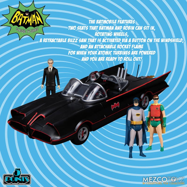 Mezco Toys 5 Points Batman (1966) Deluxe Action Figure Boxed Set